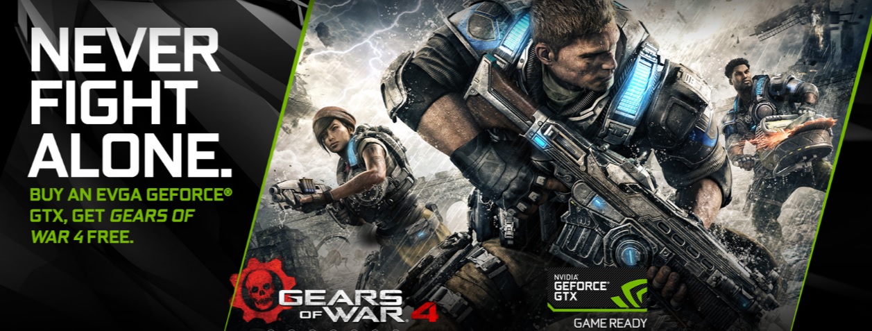 evga gow4 ซื้อการ์ดจอ EVGA GeForce GTX 1080 หรือ 1070 รับฟรีเกมส์ Gears of War 4 