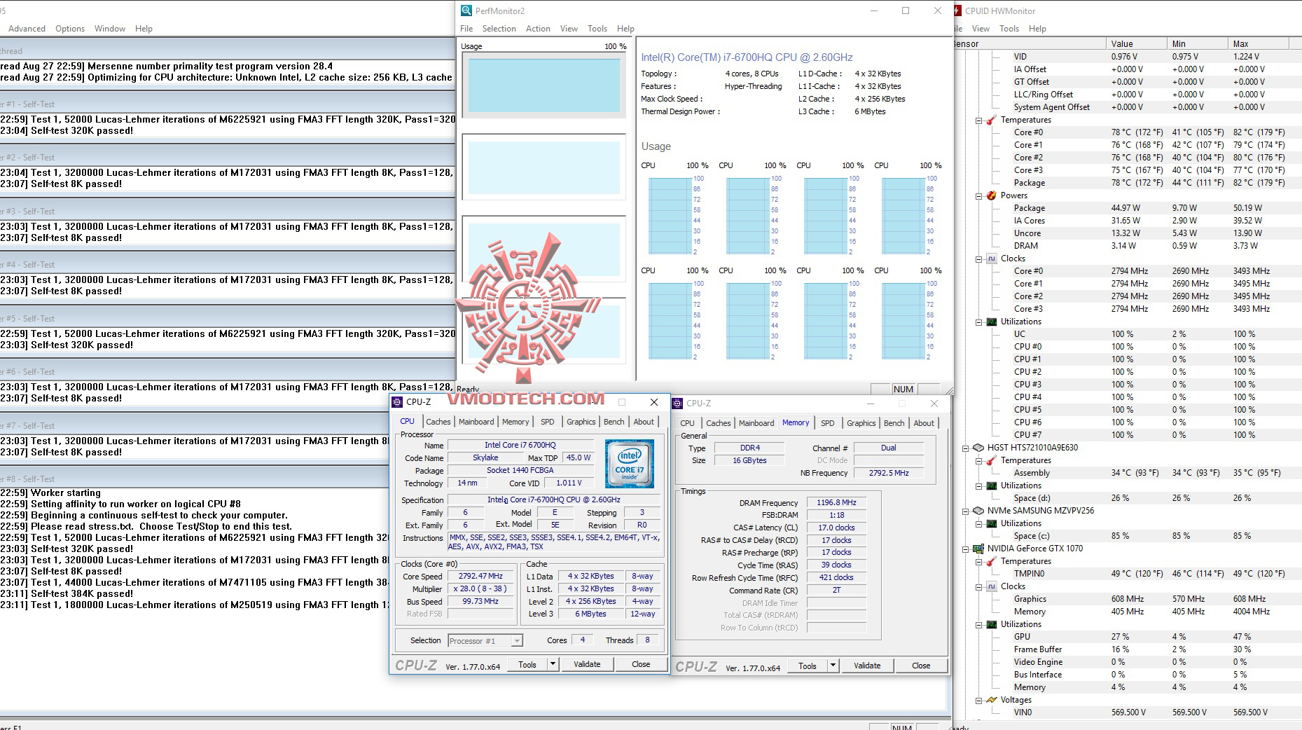 prime95 1 MSI GT72VR 6RE Dominator Pro Tobii Review