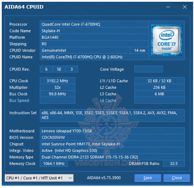 aida641 Lenovo ideapad Y700 Review