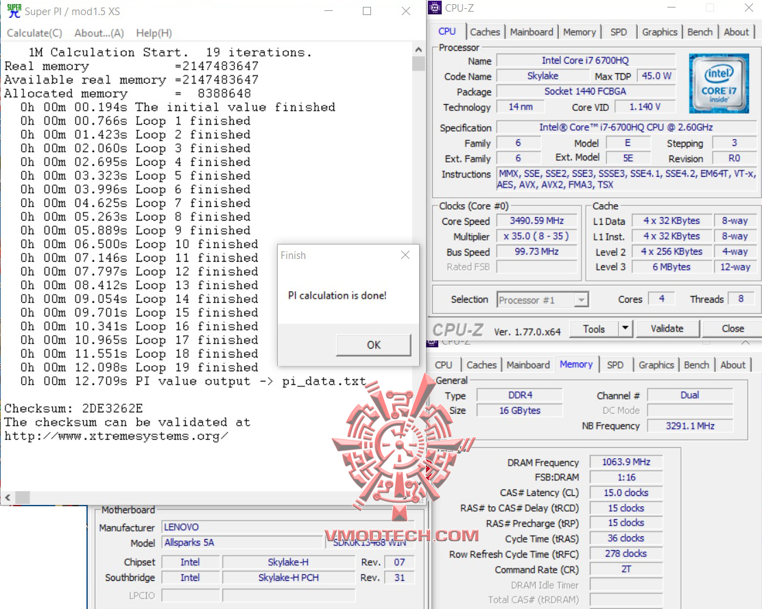 superpi 1mb Lenovo ideapad Y700 Review