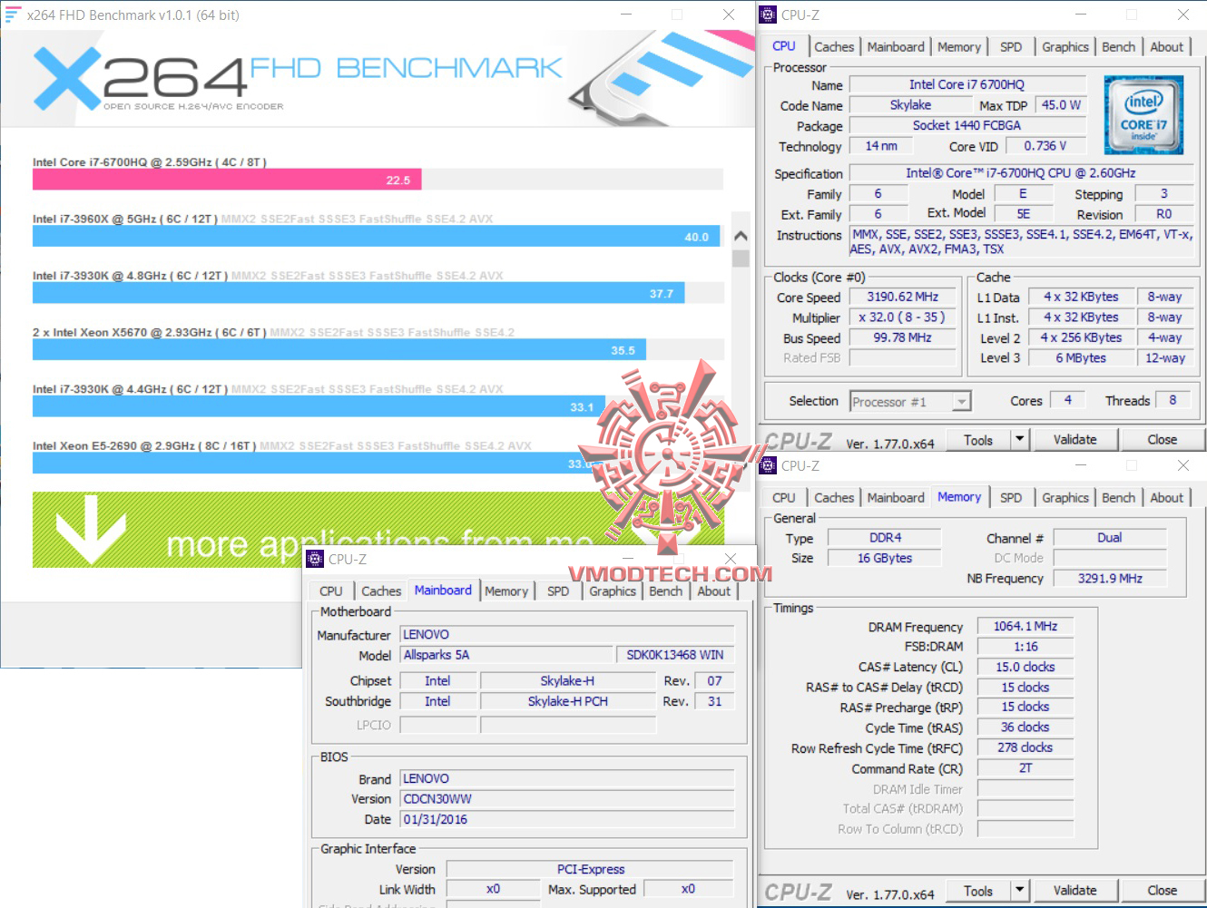 x264 Lenovo ideapad Y700 Review