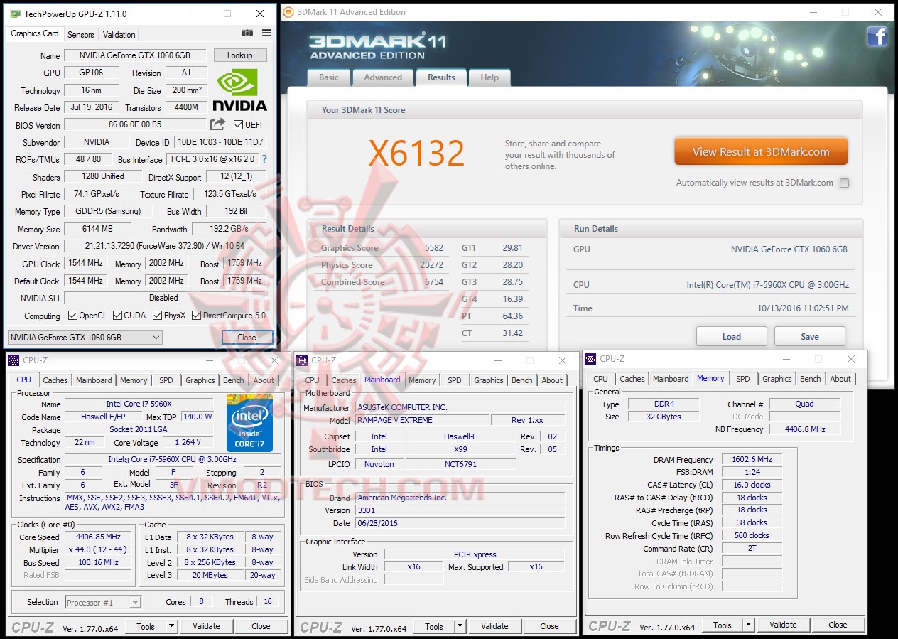 11x 11x GALAX GeForce GTX 1060 EXOC 6GB Review