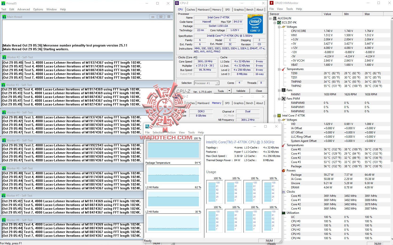 prime95 XIGMATEK Aegir SD128264 Review  