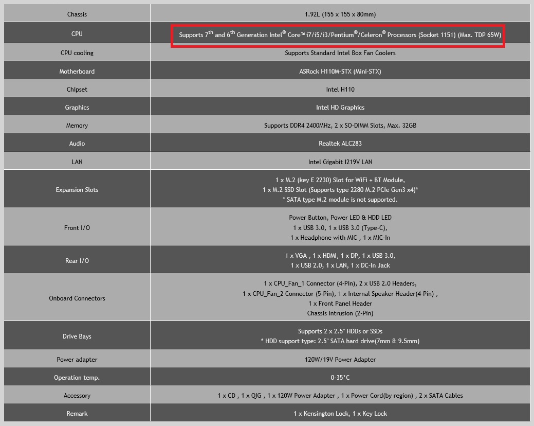 deskmini-110 deskmini 110 ASRock พร้อมรองรับซีพียูอินเทลรุ่นใหม่ Intels 7th Generation Kaby Lake บน DeskMini 110 และเมนบบอร์ด H110 ในแบบ Mini STX
