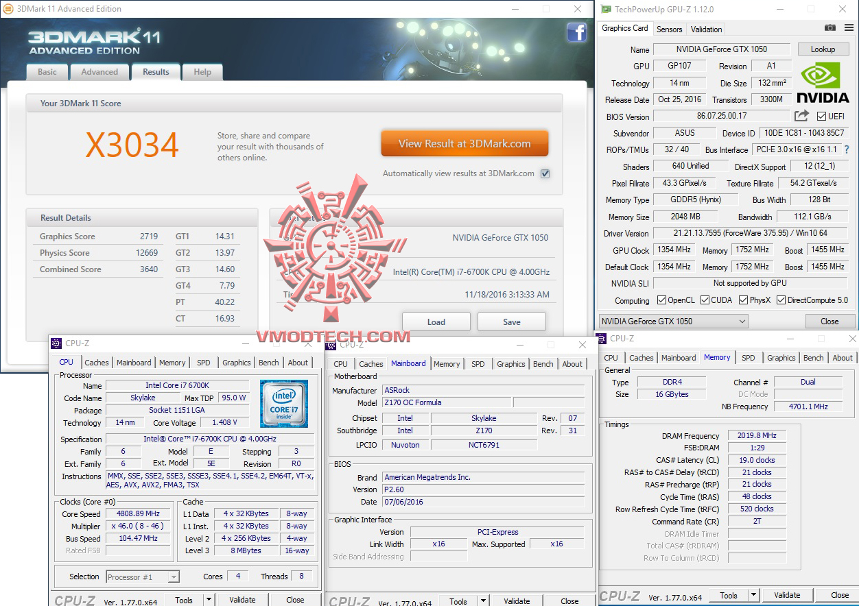11x ASUS EXPEDITION GeForce GTX 1050 eSports Gaming Graphics Card 2GB GDDR5 Review
