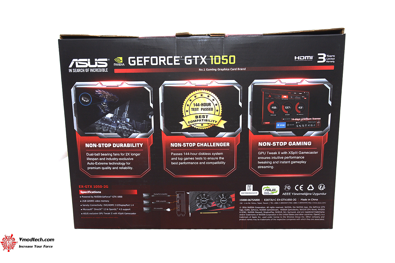 dsc 8770 ASUS EXPEDITION GeForce GTX 1050 eSports Gaming Graphics Card 2GB GDDR5 Review