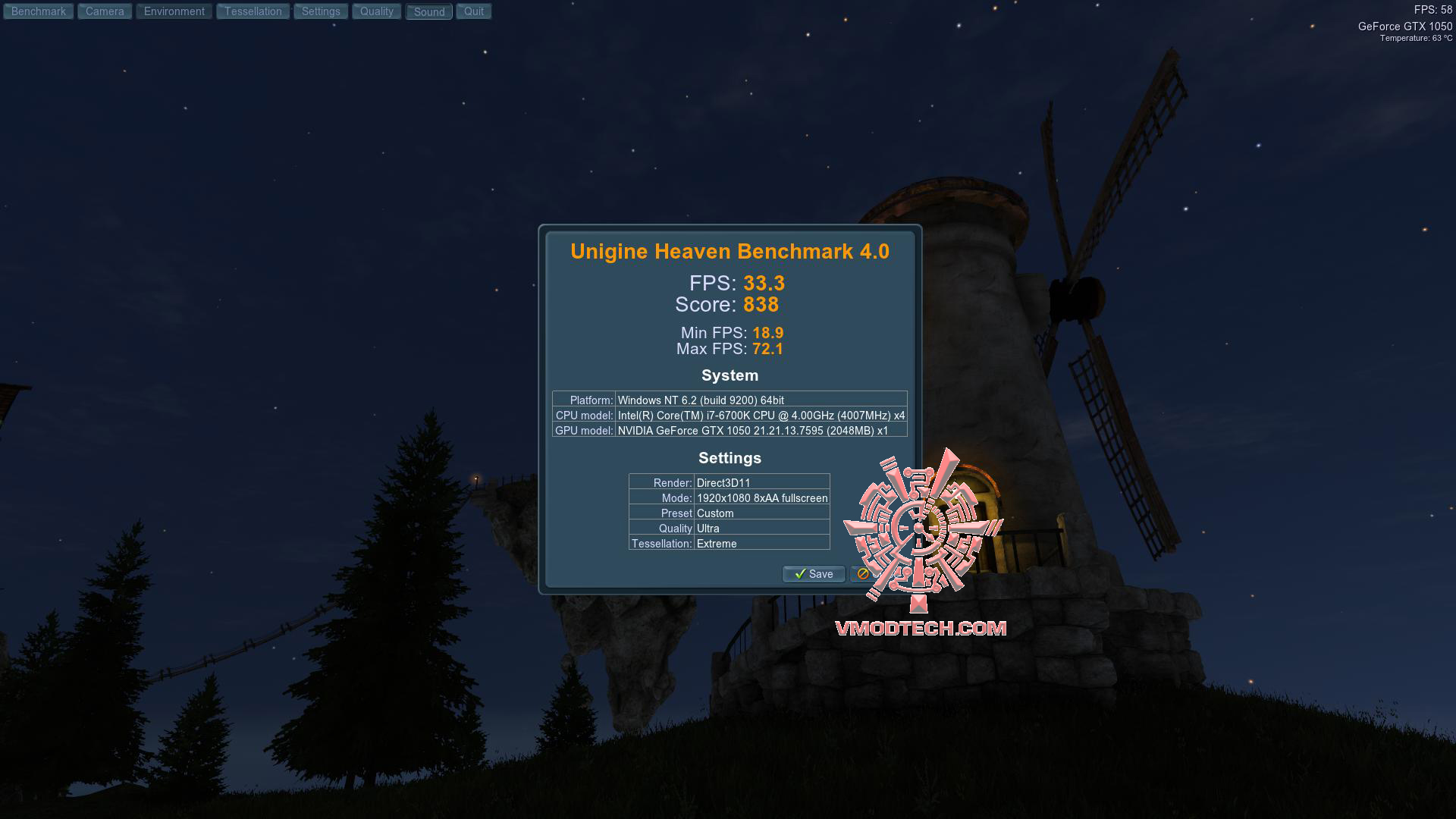 heaven 2016 11 18 19 54 14 14 ASUS EXPEDITION GeForce GTX 1050 eSports Gaming Graphics Card 2GB GDDR5 Review