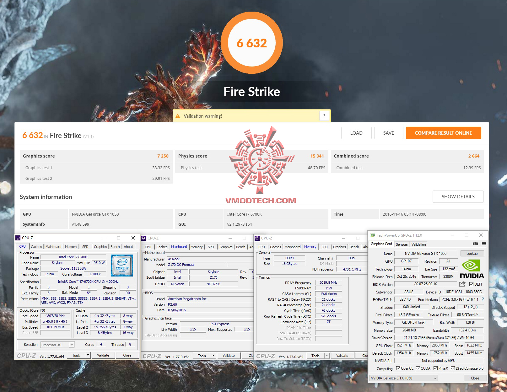 fire-oc-maxx fire oc maxx ASUS GeForce GTX 1050 2GB Dual fan Edition Review