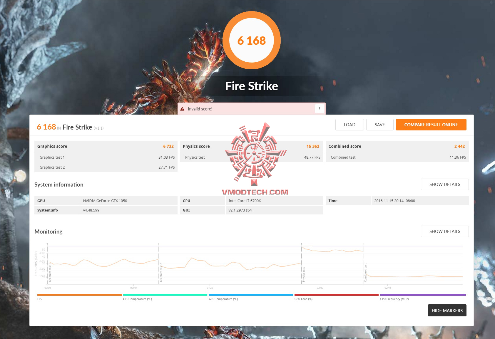 fire ASUS GeForce GTX 1050 2GB Dual fan Edition Review