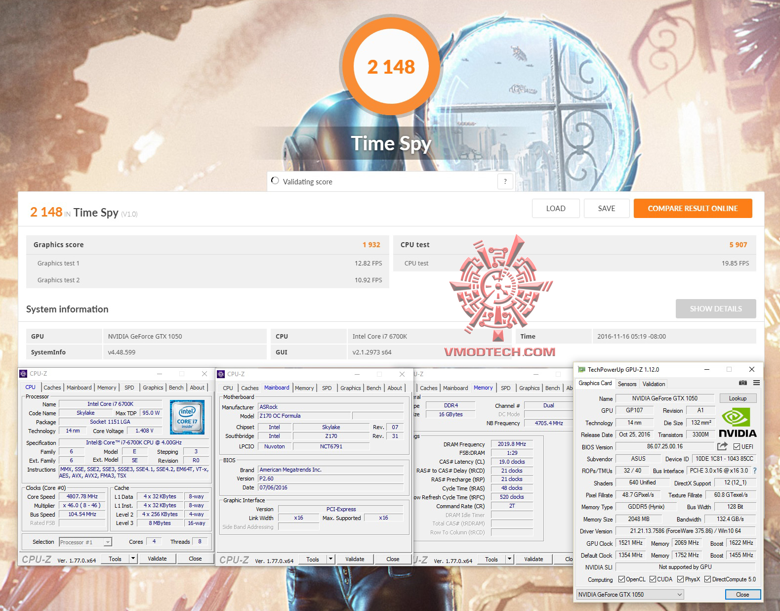 spy-maxx spy maxx ASUS GeForce GTX 1050 2GB Dual fan Edition Review