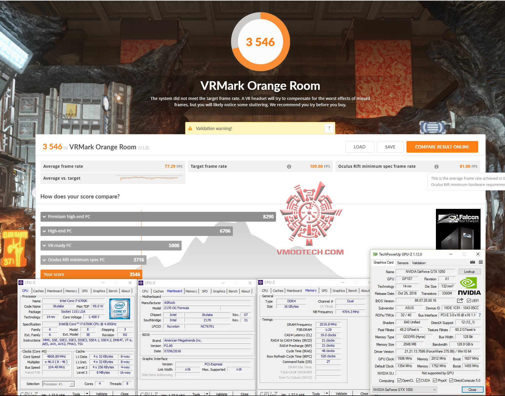 vr-oc-o vr oc o ASUS GeForce GTX 1050 2GB Dual fan Edition Review