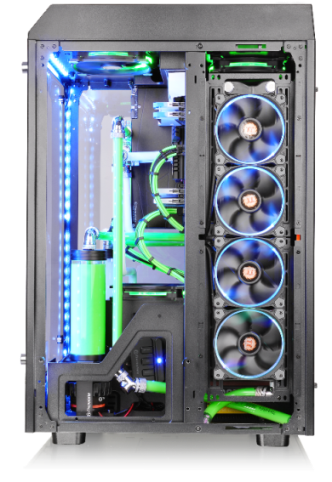 thermaltake the tower 900 e atx vertical super tower chassis 5mm thick tempered glass window with stunning viewing Thermaltake เปิดตัวเคสแนวตั้งสองรุ่นใหม่ล่าสุด The Tower 900 E ATX Vertical Super Tower Chassis Series และ The Tower 900 Snow Edition E ATX Vertical Super Tower Chassis 