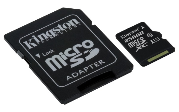 press kingston microsd 256gb with adapter 600 Kingston แนะนำ 4 วิธีเพิ่มพื้นที่ให้กับสมาร์ทโฟนแบบง่ายๆ