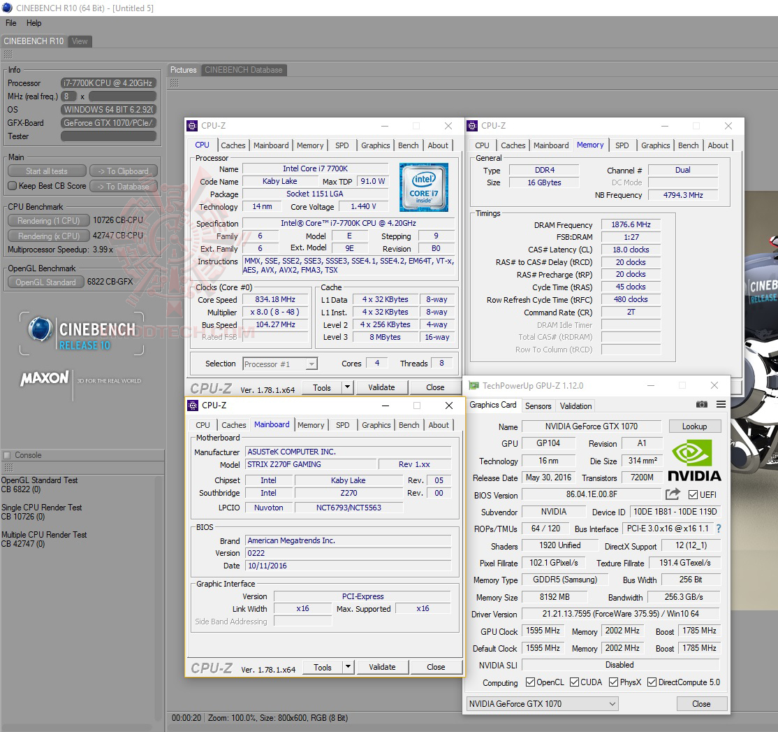 cine10 ASUS Z270F STRIX GAMING REVIEW