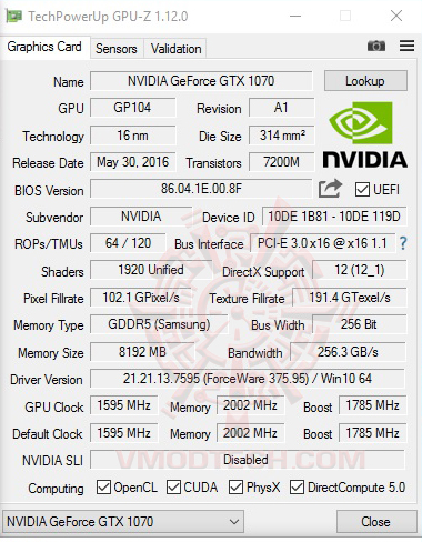 gpuz gpuz Intel Core i7 7700K & GIGABYTE AORUS GA Z270X GAMING 7 Review