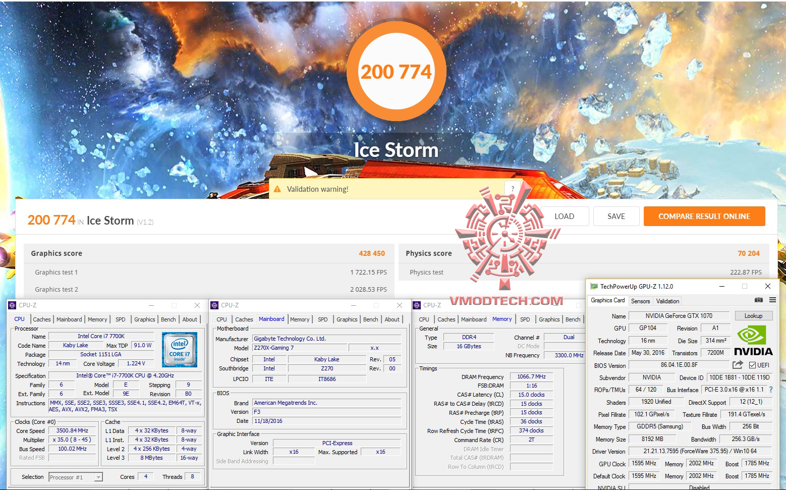 ice ice Intel Core i7 7700K & GIGABYTE AORUS GA Z270X GAMING 7 Review