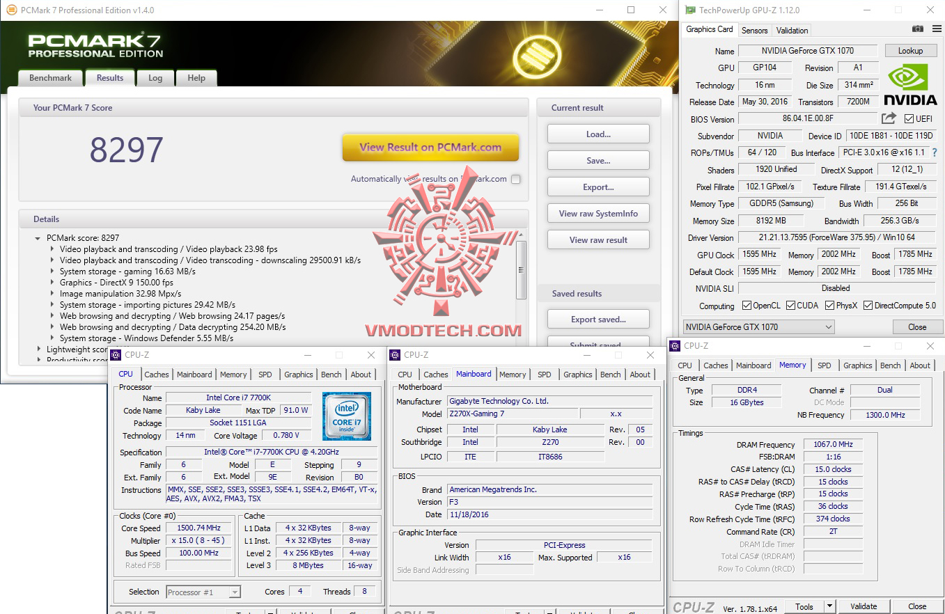pc71 pc71 Intel Core i7 7700K & GIGABYTE AORUS GA Z270X GAMING 7 Review