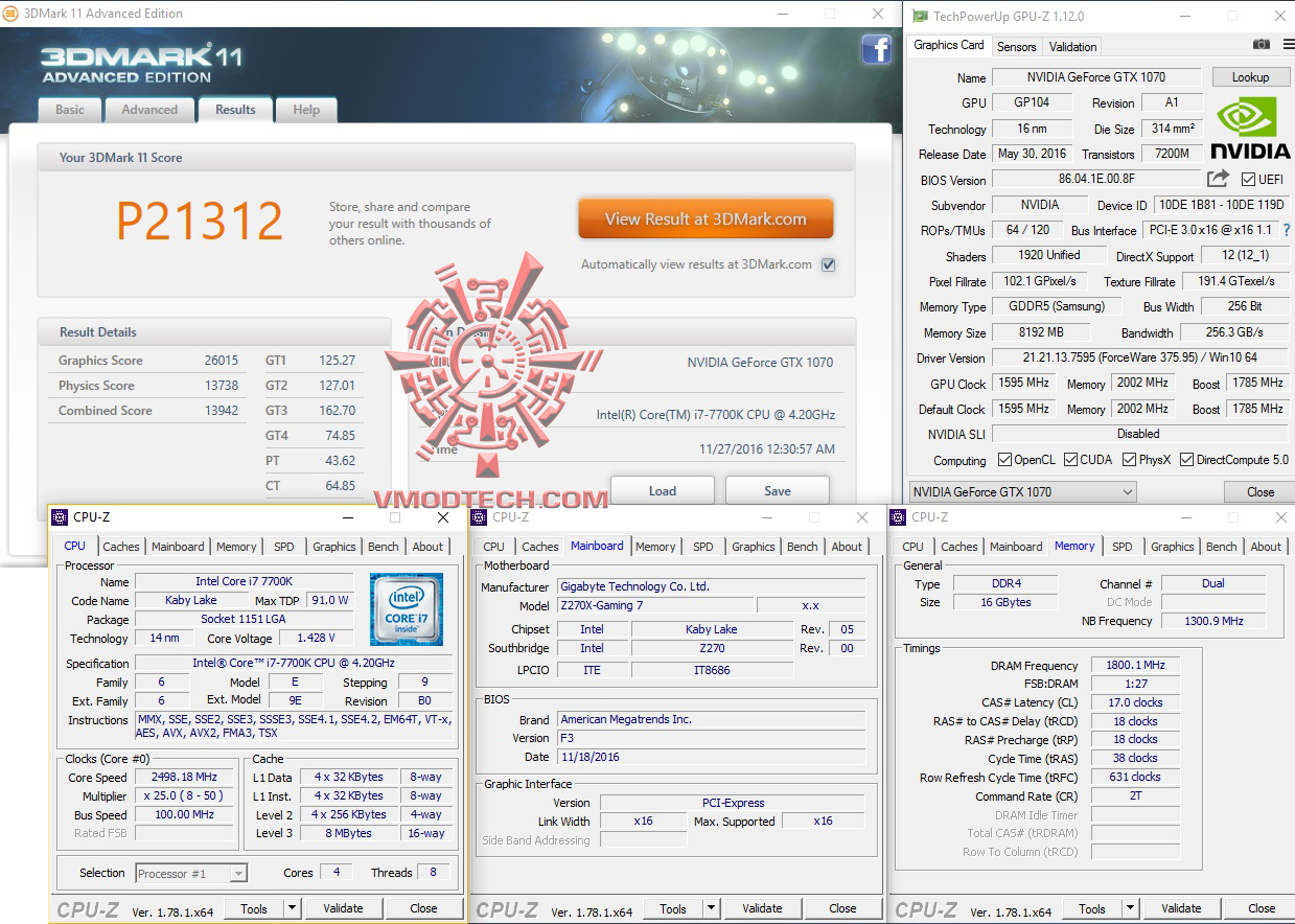 11-oc 11 oc Intel Core i7 7700K & GIGABYTE AORUS GA Z270X GAMING 7 Review