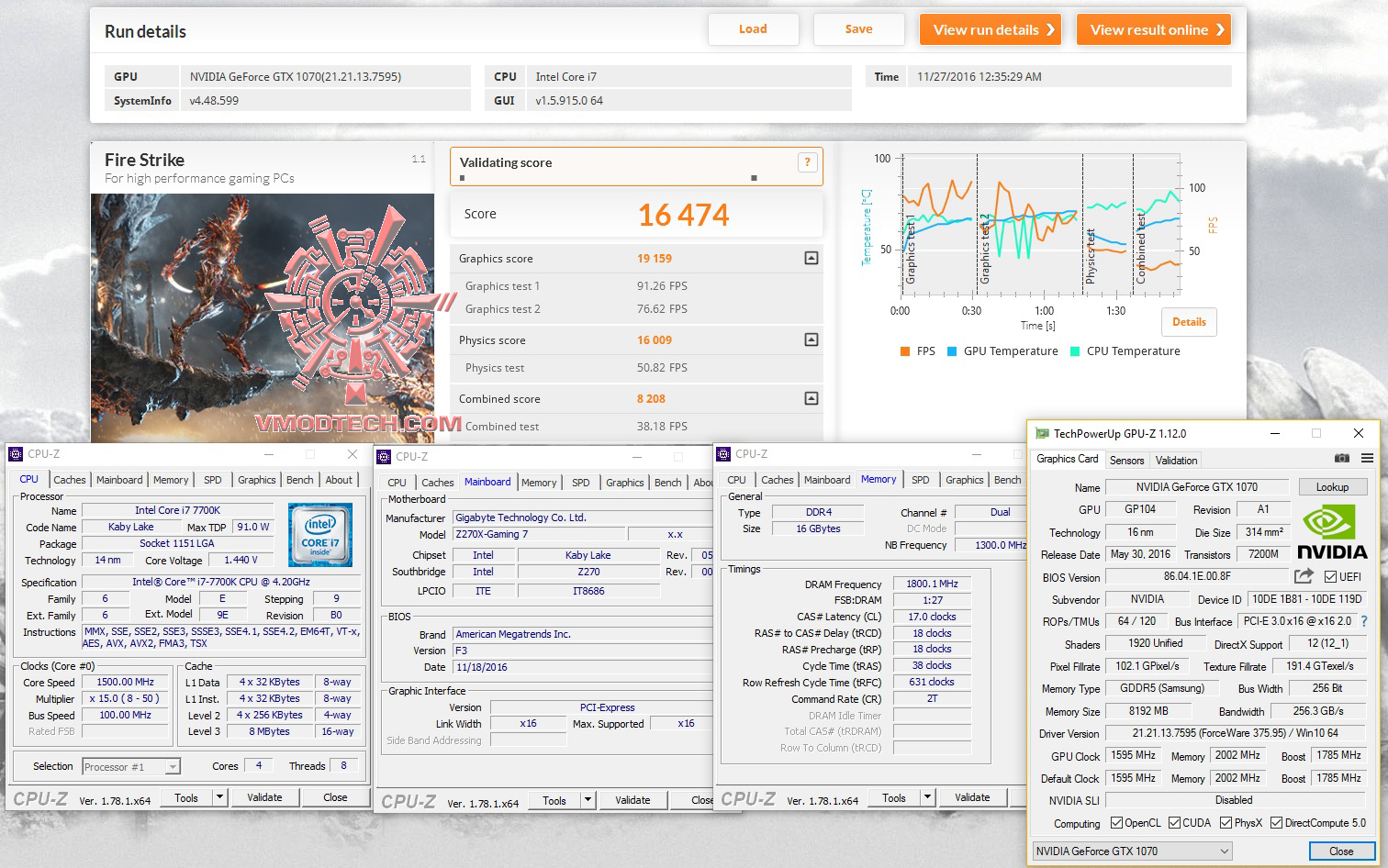 fire-oc fire oc Intel Core i7 7700K & GIGABYTE AORUS GA Z270X GAMING 7 Review