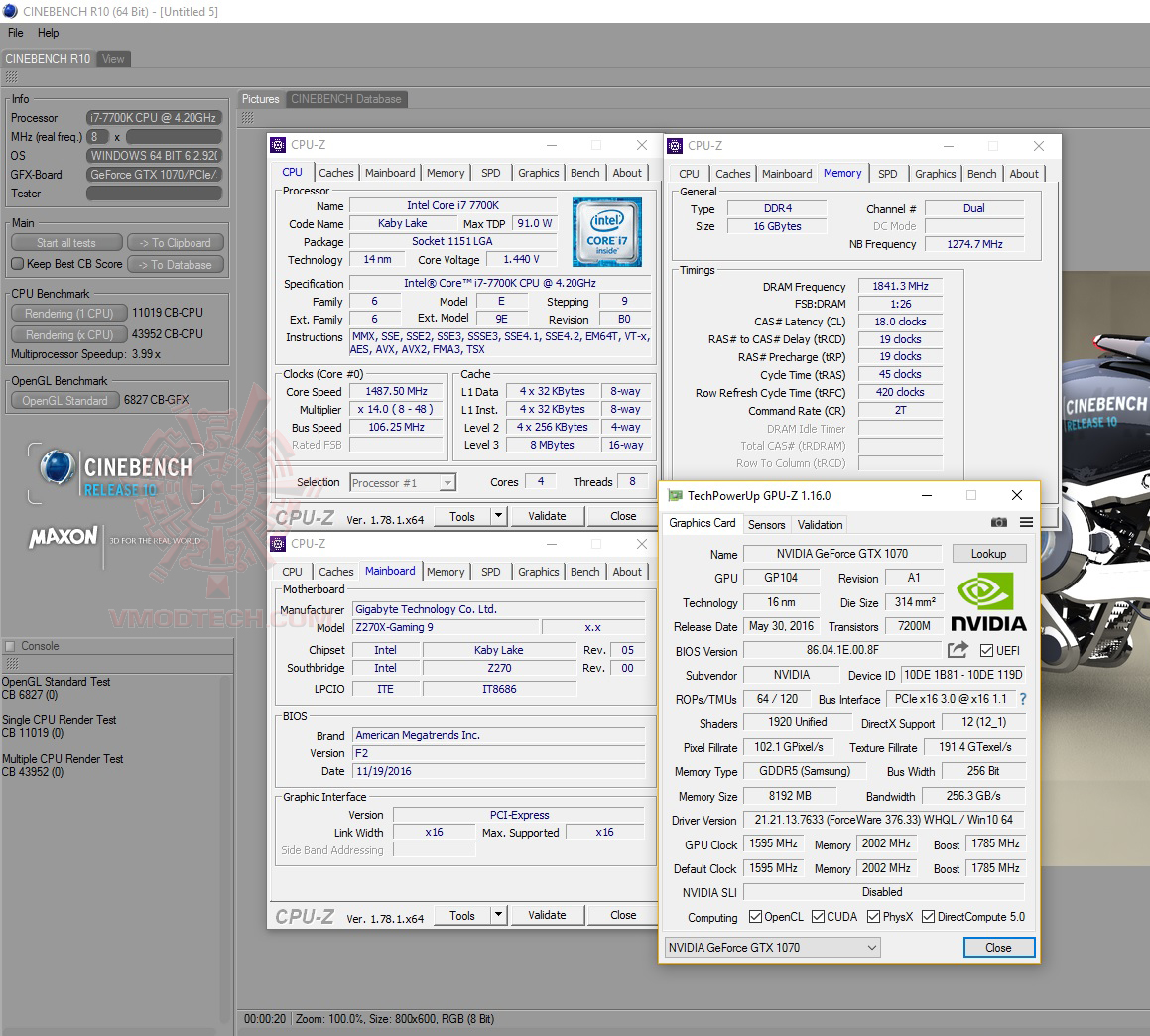 cine10 GIGABYTE AORUS GA Z270X GAMING 9 REVIEW