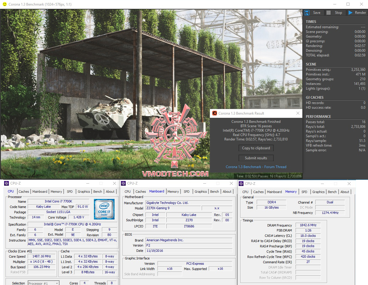 corona GIGABYTE AORUS GA Z270X GAMING 9 REVIEW