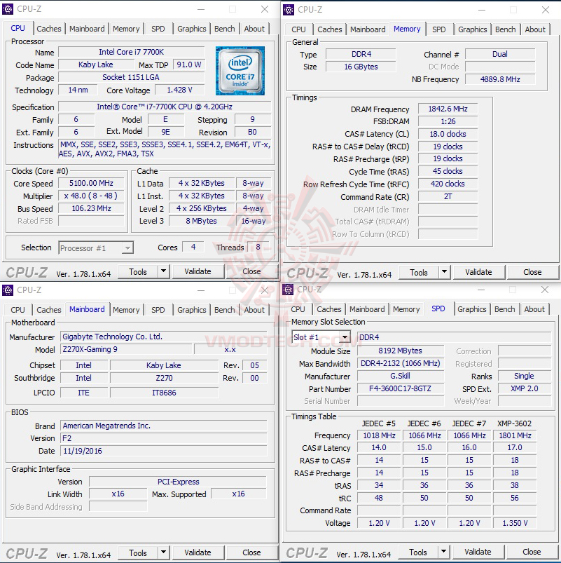 cpuid GIGABYTE AORUS GA Z270X GAMING 9 REVIEW