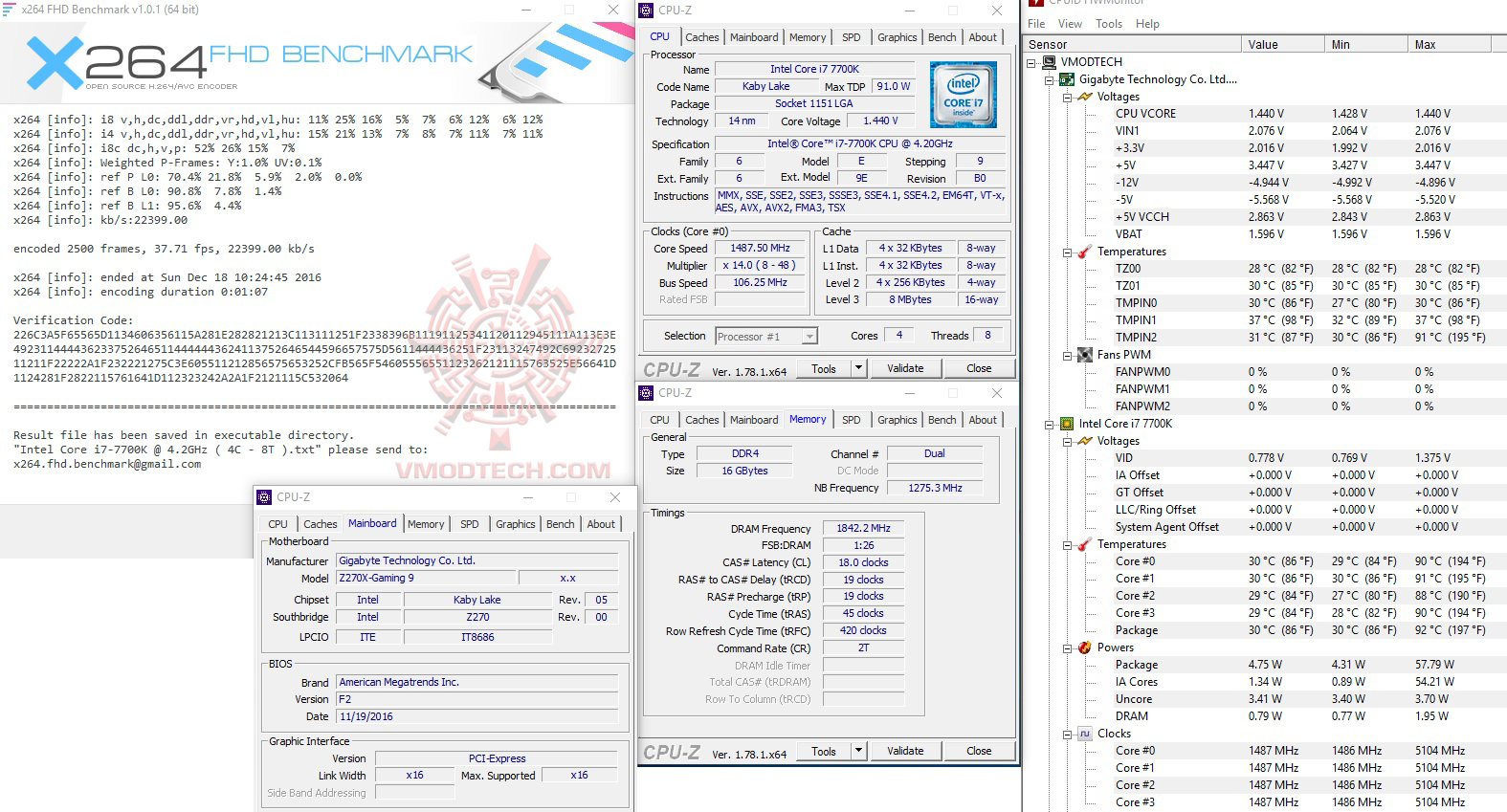 x264 2 GIGABYTE AORUS GA Z270X GAMING 9 REVIEW