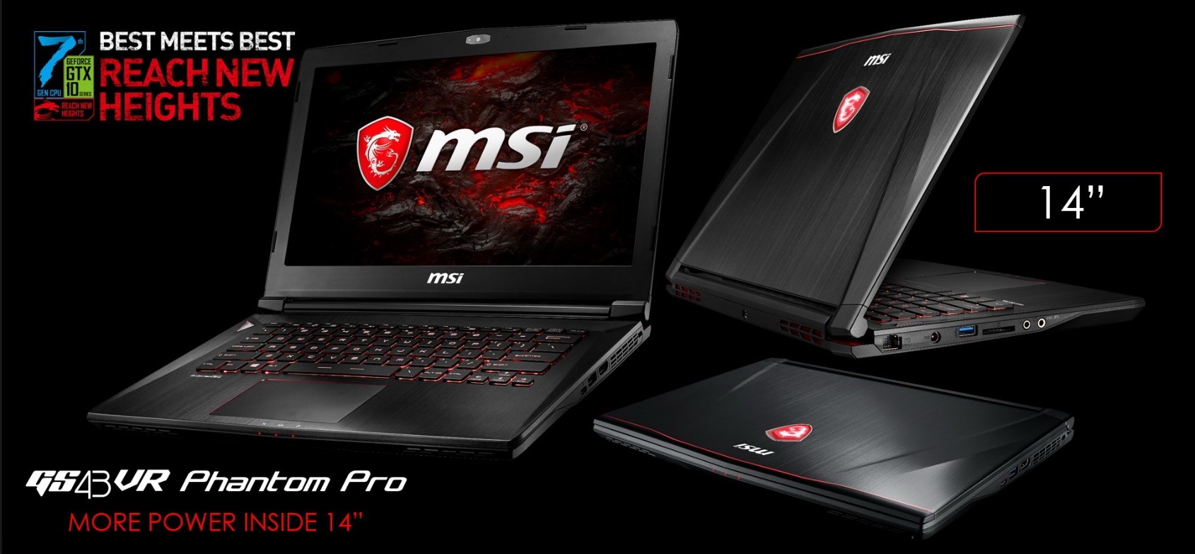 32 32 MSI GAMING NOTEBOOK เปิดตัวผลิตภัณฑ์ใหม่ล่าสุด 7th Gen Core i7 – GTX 1050 ครบทุกรุ่น ครบทุกความต้องการของเกมเมอร์ และพร้อมจำหน่ายแล้ววันนี้ทั่วประเทศ
