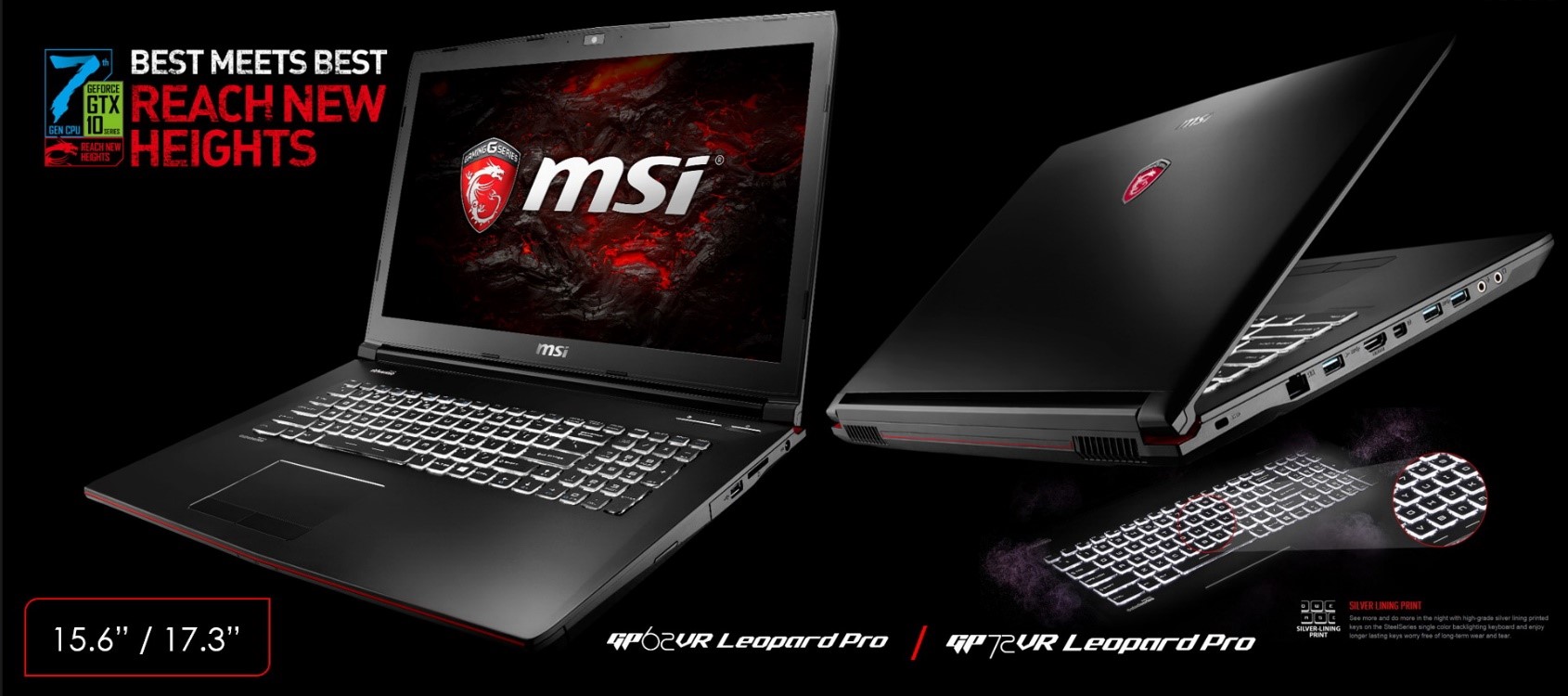 33 33 MSI GAMING NOTEBOOK เปิดตัวผลิตภัณฑ์ใหม่ล่าสุด 7th Gen Core i7 – GTX 1050 ครบทุกรุ่น ครบทุกความต้องการของเกมเมอร์ และพร้อมจำหน่ายแล้ววันนี้ทั่วประเทศ