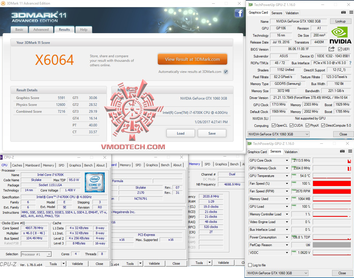 11x-oc 11x oc ASUS DUAL GTX1060 3G REVIEW