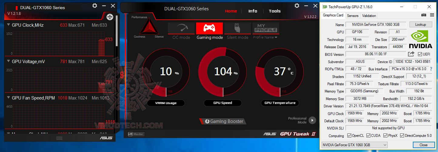 asus-gpu asus gpu ASUS DUAL GTX1060 3G REVIEW
