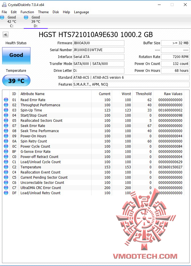 disk info MSI GE62 7RE Apache Pro Review