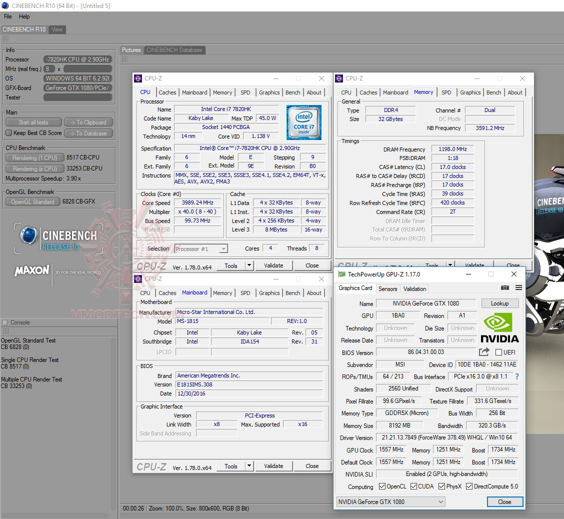 cine10 MSI GT83VR 7RF Titan SLI REVIEW