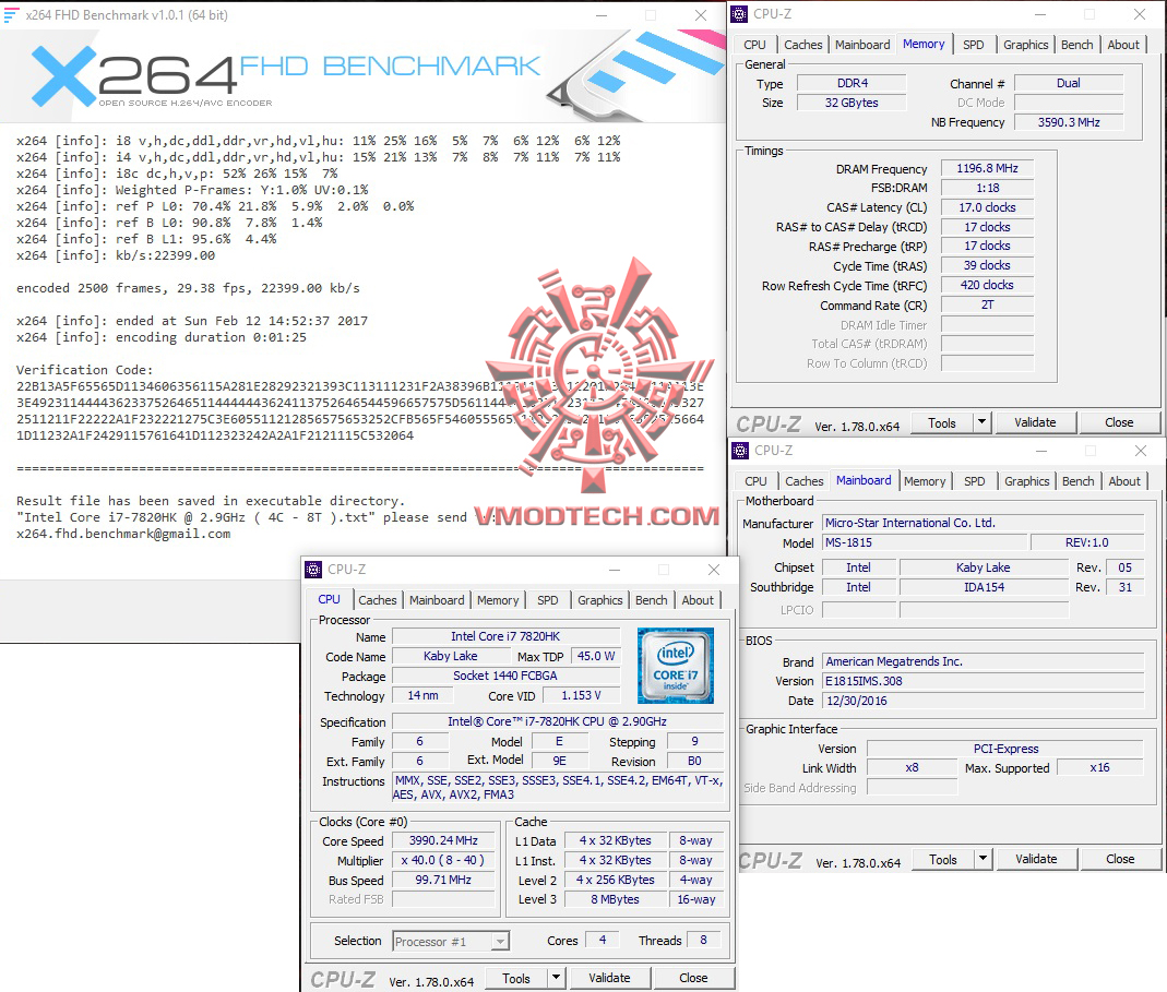 x264 1 MSI GT83VR 7RF Titan SLI REVIEW