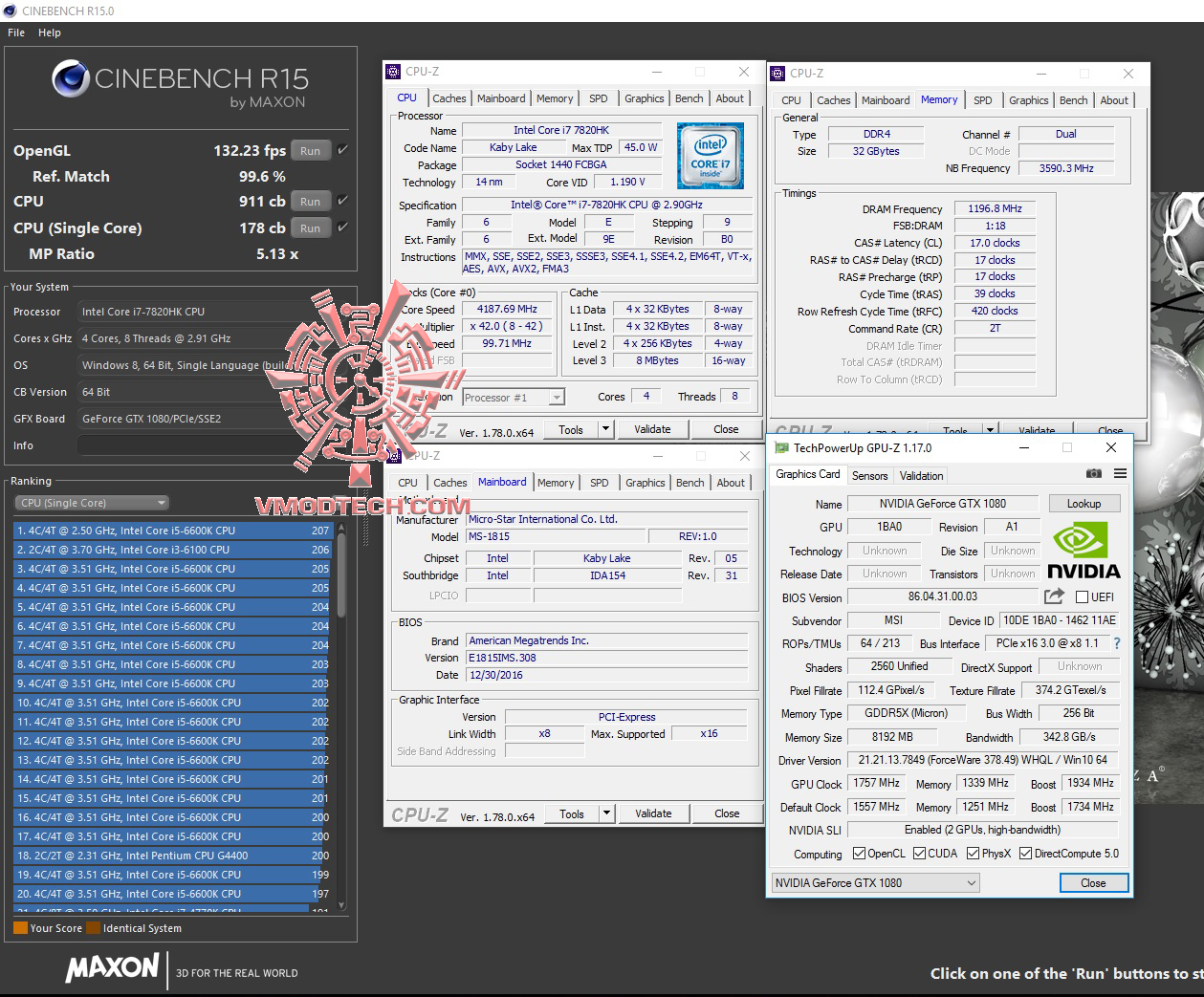cine15 MSI GT83VR 7RF Titan SLI REVIEW