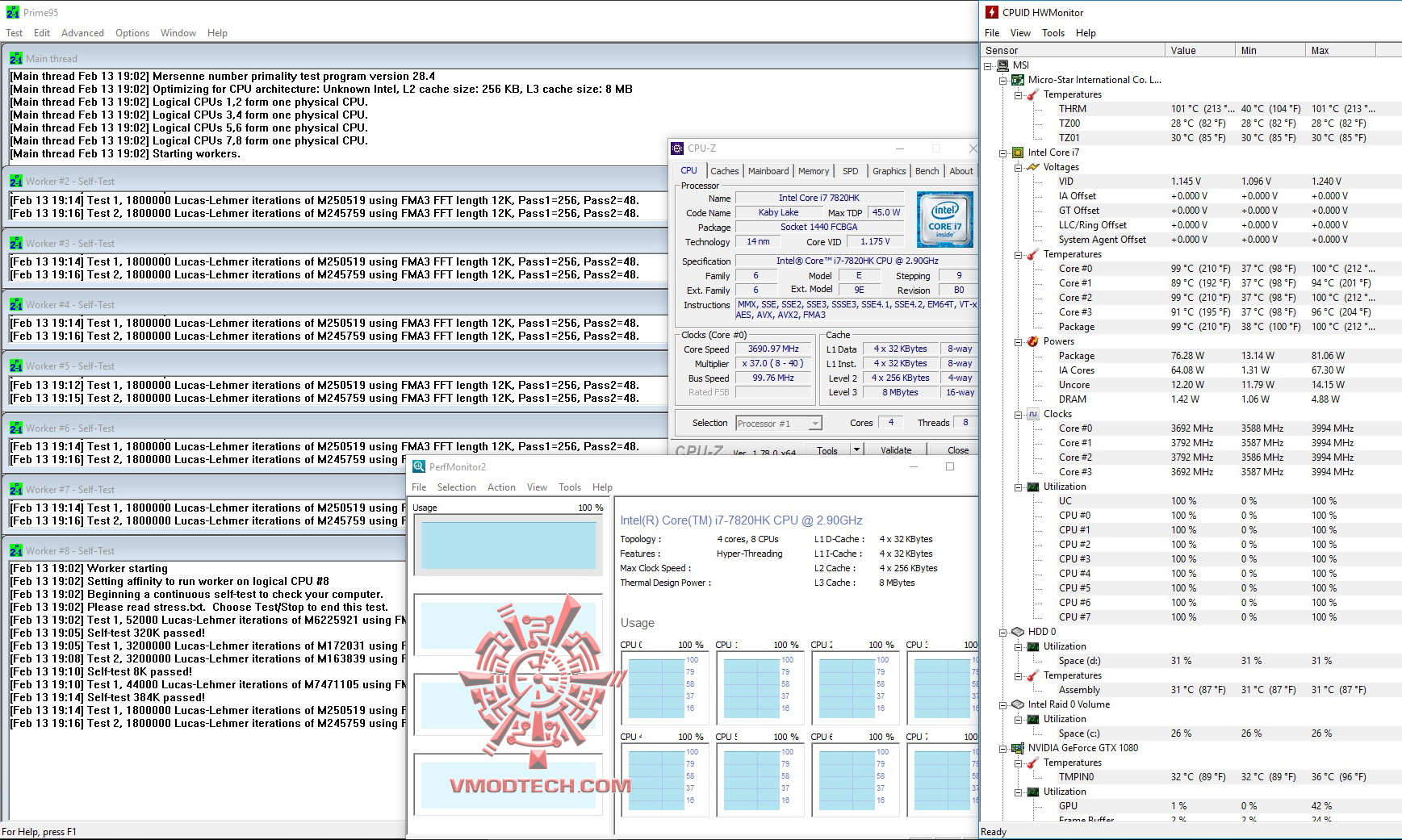 prime95 cool MSI GT83VR 7RF Titan SLI REVIEW