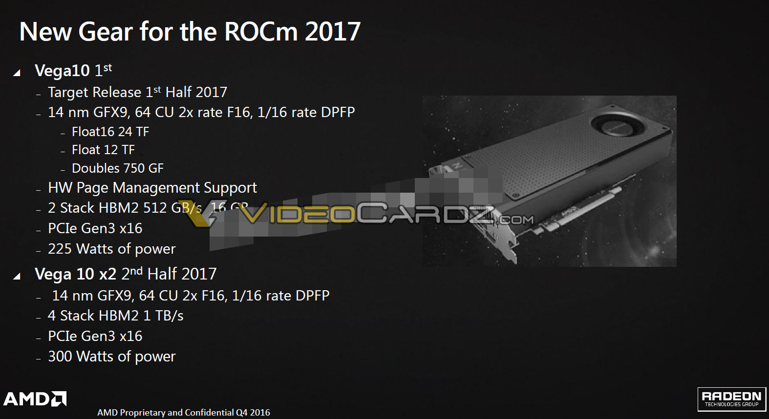 amd vega 10 specifications AMD Radeon RX 500: Vega 10 และ11 น่าจะเปิดตัวในเดือนพฤษภาคม 2017