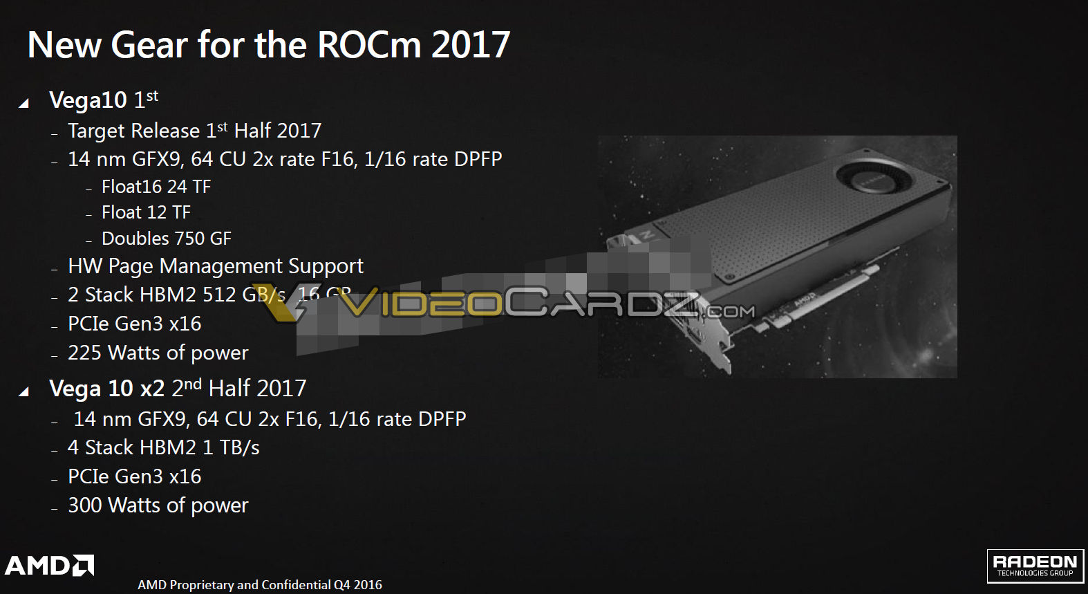 AMD Radeon RX 500: Vega 10 และ11 น่าจะเปิดตัวในเดือนพฤษภาคม 2017