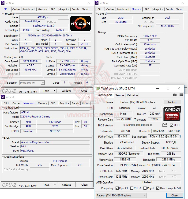 cpuid AMD RYZEN 7 1700X REVIEW 