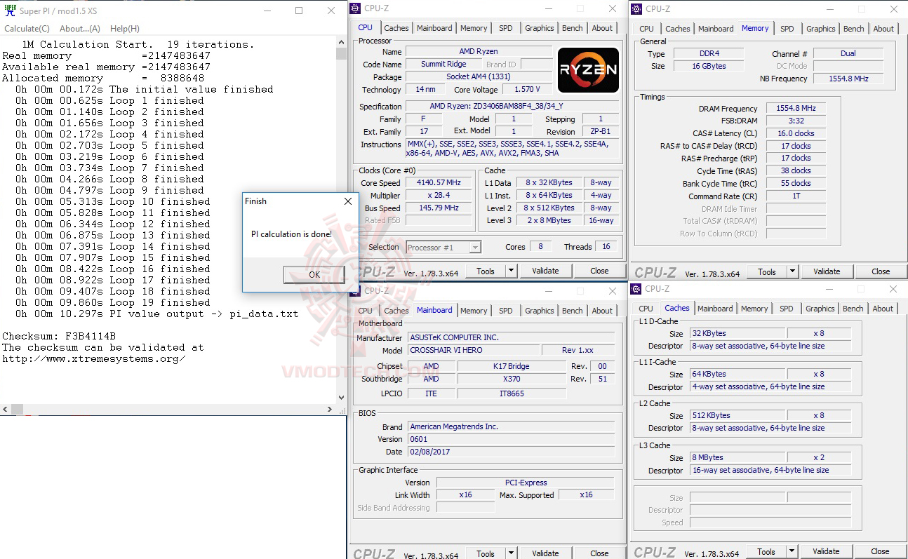 superpi1 41 ASUS ROG CROSSHAIR VI HERO REVIEW