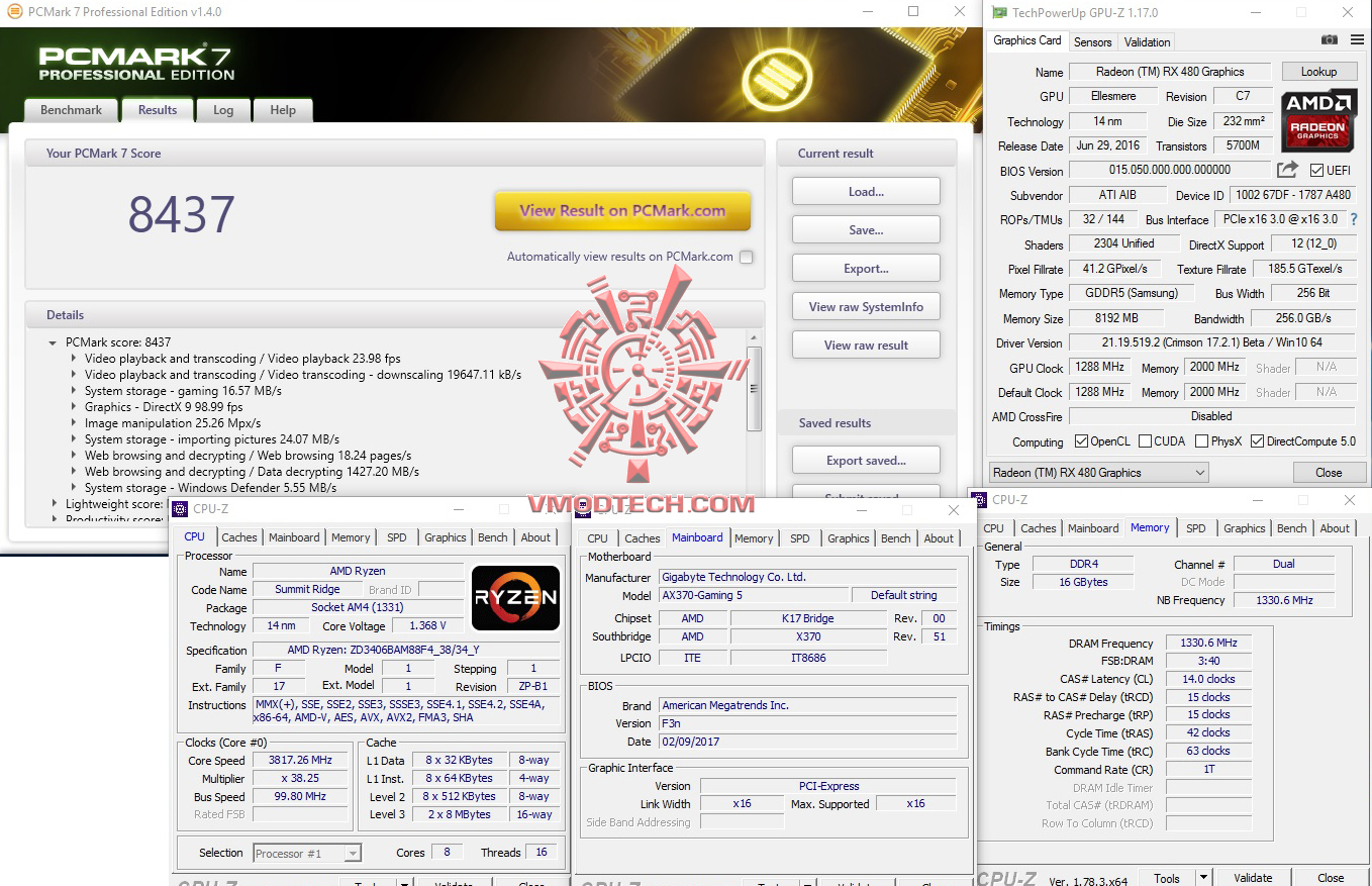 pc7 GIGABYTE GA AX370 GAMING 5 REVIEW