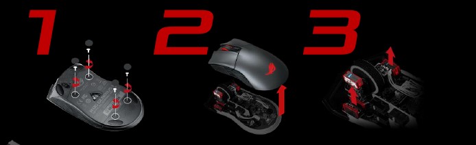 3 3 ASUS เปิดตัวเกมมิ่งเมาส์รุ่นใหม่ล่าสุด ROG Gladius II พร้อมปุ่มพิเศษเพื่อคอเกม FPS โดยเฉพาะ
