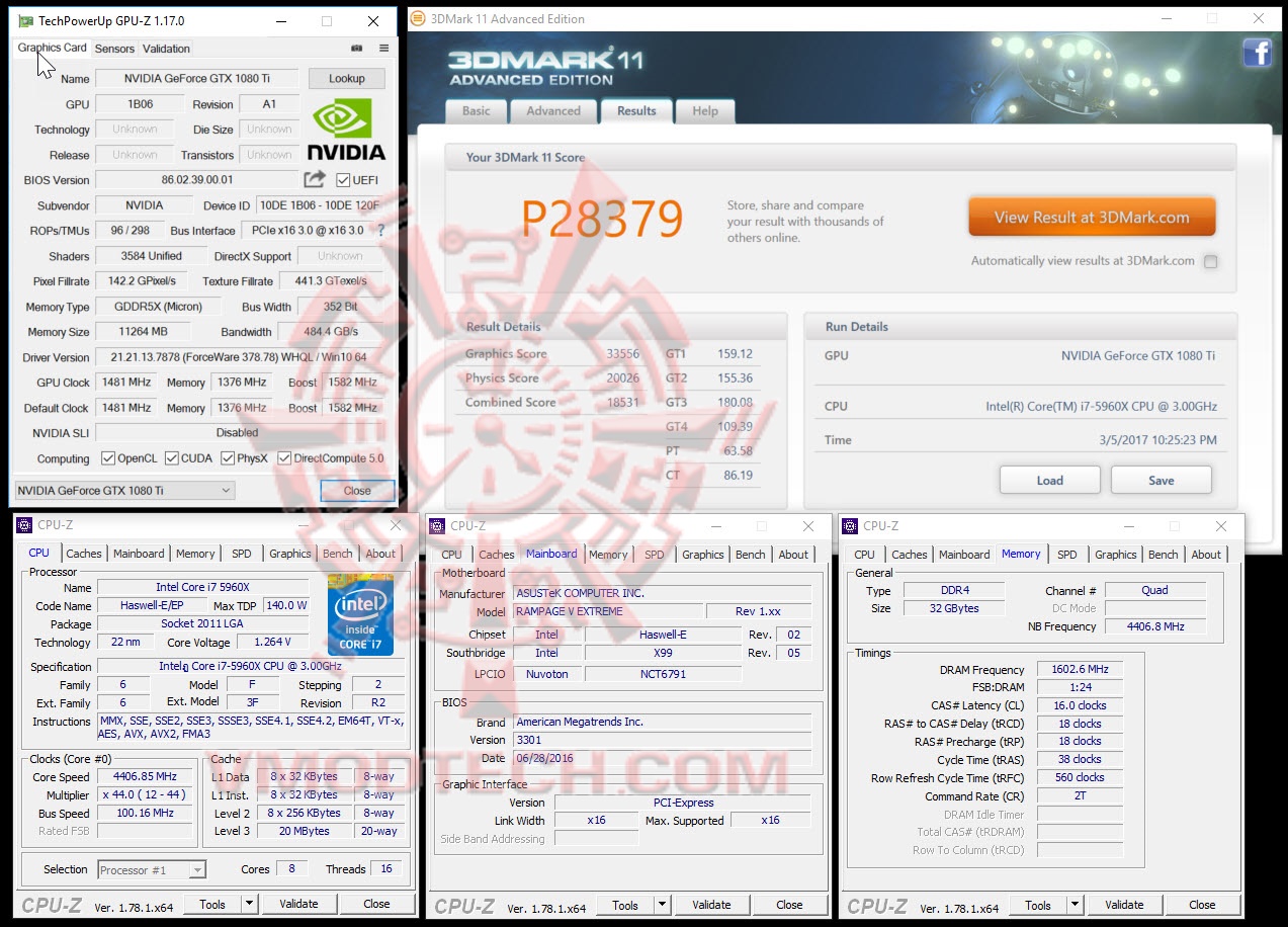 NVIDIA GeForce GTX 1080 Ti 11GB GDDR5X Review 3DMark 11