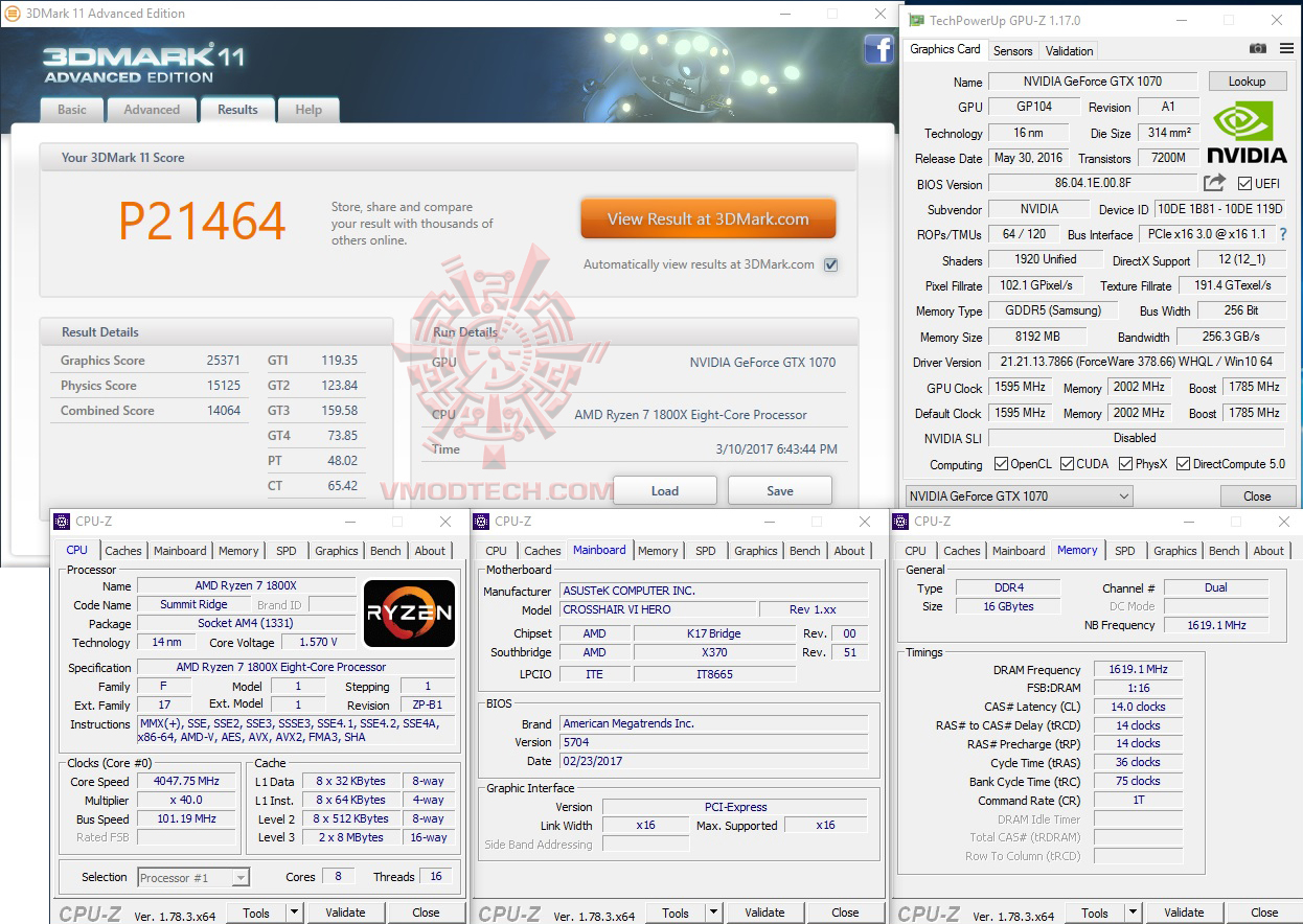 11 oc AMD RYZEN 7 1800X REVIEW 