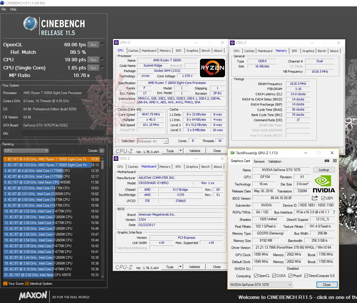 cine11 cine11 AMD RYZEN 7 1800X REVIEW