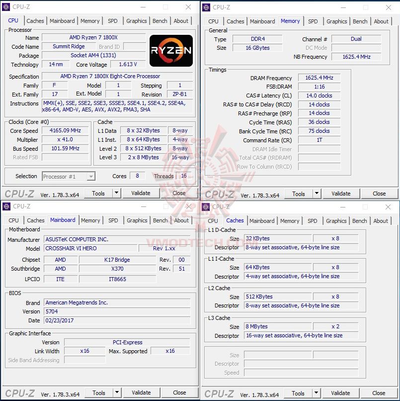 cpuid 416 AMD RYZEN 7 1800X REVIEW 