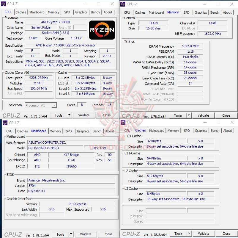 cpuid 42 AMD RYZEN 7 1800X REVIEW 