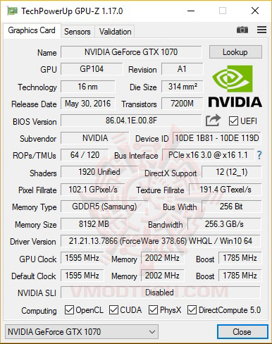 gpuz AMD RYZEN 7 1800X REVIEW 