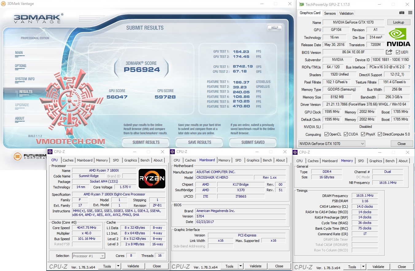 vt1 vt1 AMD RYZEN 7 1800X REVIEW