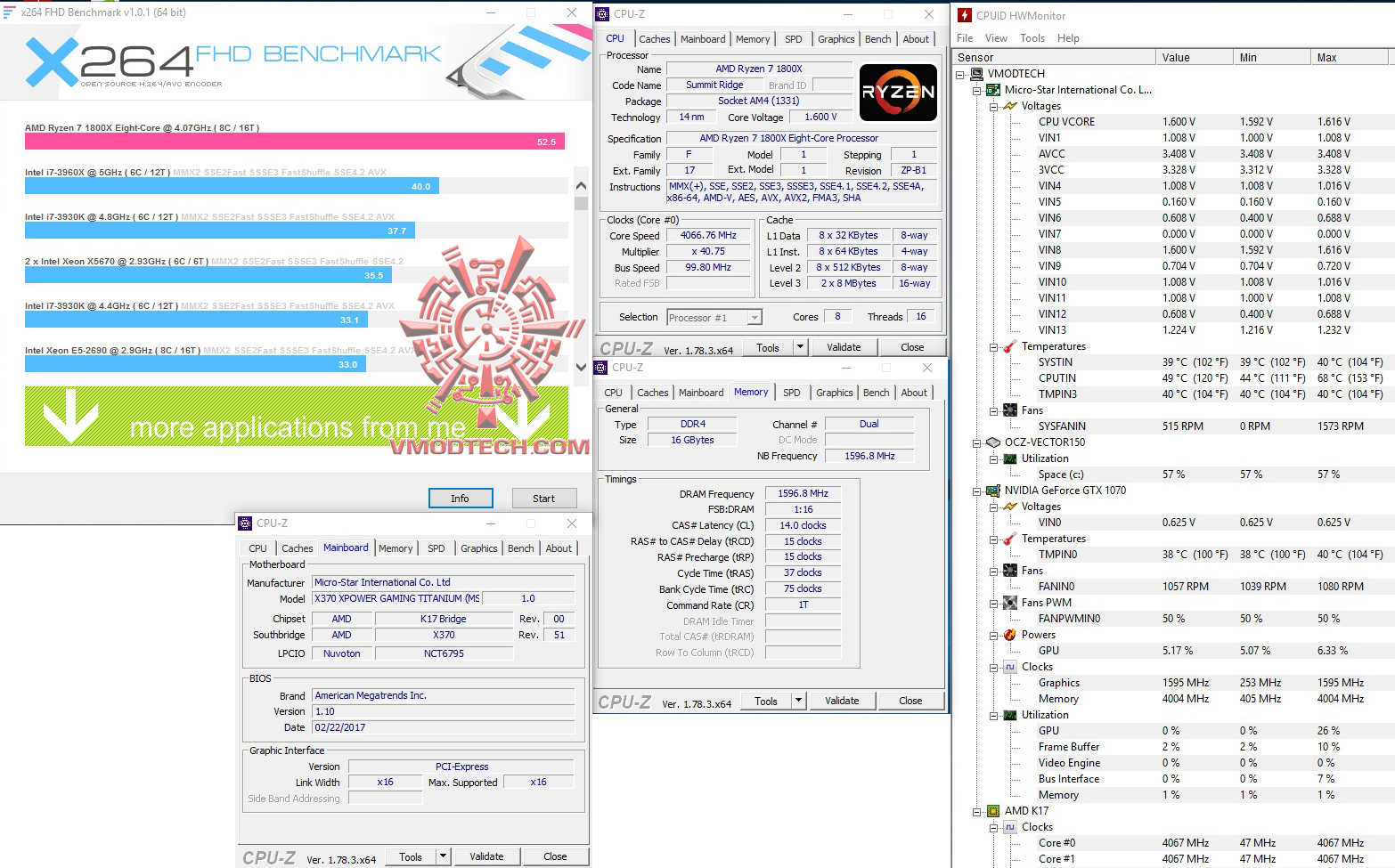x264 2 MSI X370 XPOWER GAMING TITANIUM REVIEW 
